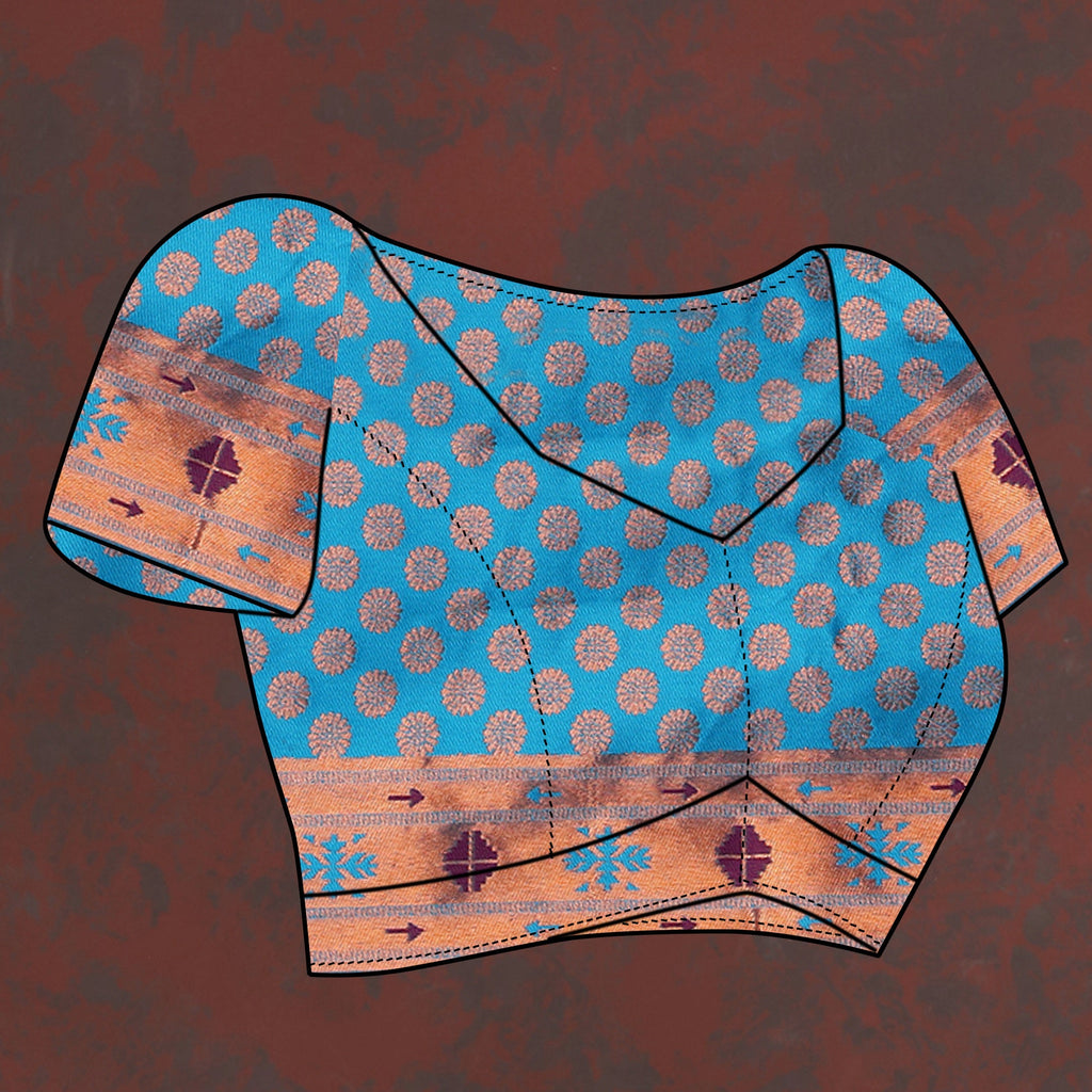 Vedant Vastram Violet Color Paithani Silk Saree - Violet | Grocsy