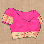 Vedant Vastram Pink Color Paithani Silk Saree - Pink | Grocsy