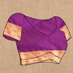 Vedant Vastram Purple Color Paithani Silk Saree - Purple | Grocsy