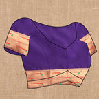 Vedant Vastram Violet Color Paithani Silk Saree - Violet | Grocsy