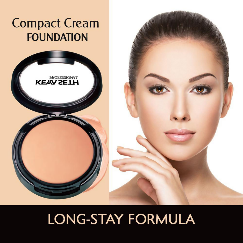 Keya Seth Aromatherapy Professional Compact Cream Foundation - Shade 6 | Grocsy