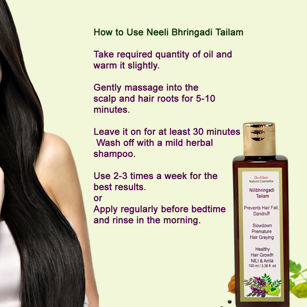 DevElixir Neeli Bhringadi Hair Oil | Grocsy