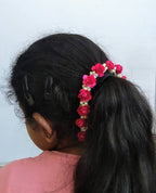 Pink Moti Style Hair Gajra | Grocsy