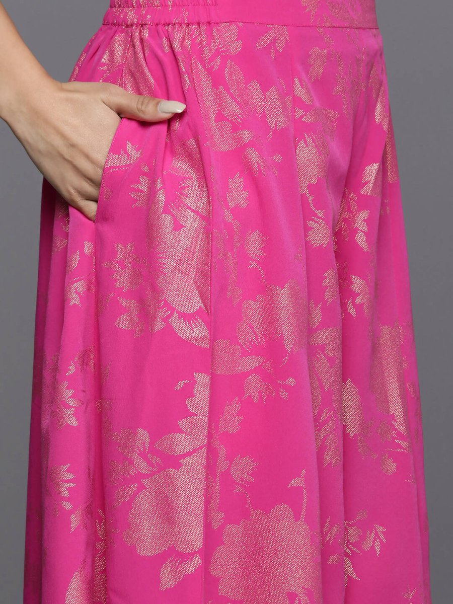 Ahalyaa Women's Traditional Wear Co-ods - Pink | Grocsy