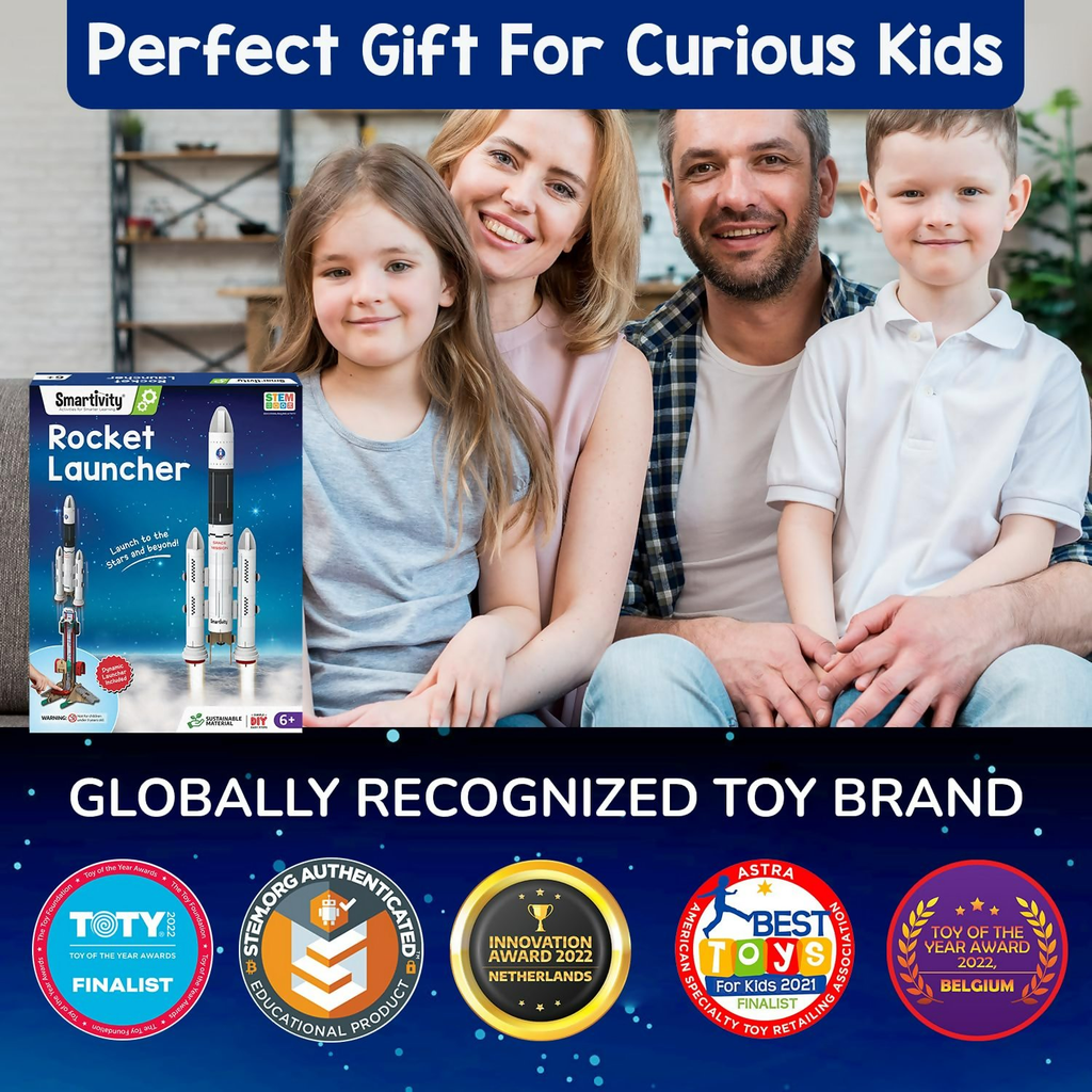 Smartivity Rocket Launcher Kit for Kids 6, 7, 8, 9, 10, 11, 12 Years Old | Grocsy
