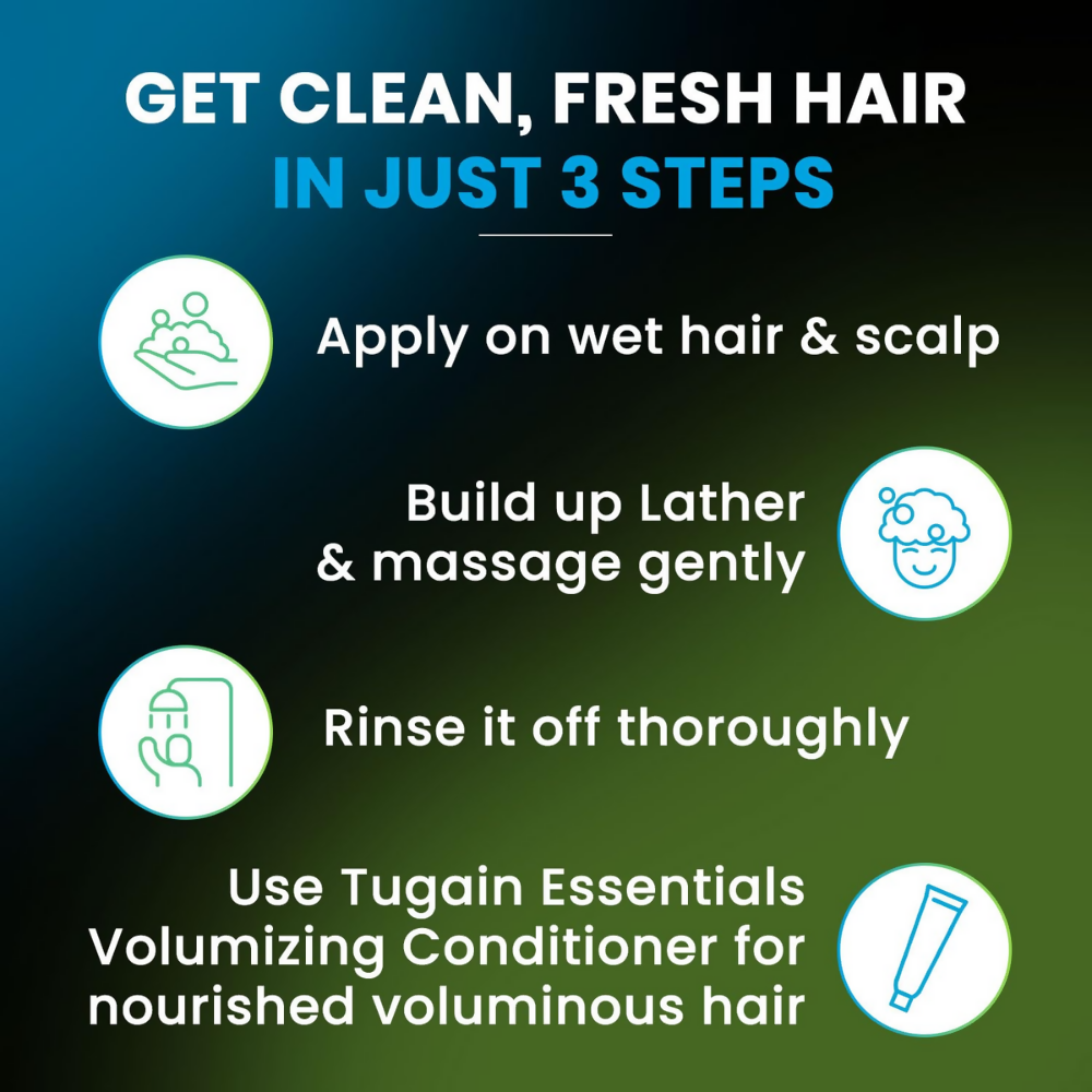 Tugain Essentials Hair Fall Control Shampoo | Grocsy