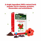 Indus Valley Bio Organic Hibiscus Flower Powder | Grocsy