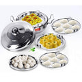 Sumeet Stainless Steel Kadhai Set with Lid and 5 Plates | Grocsy
