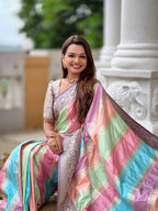 Vedant Vastram Soft Litchi Silk Fancy Jacquard Bollywood Saree - Wine | Grocsy