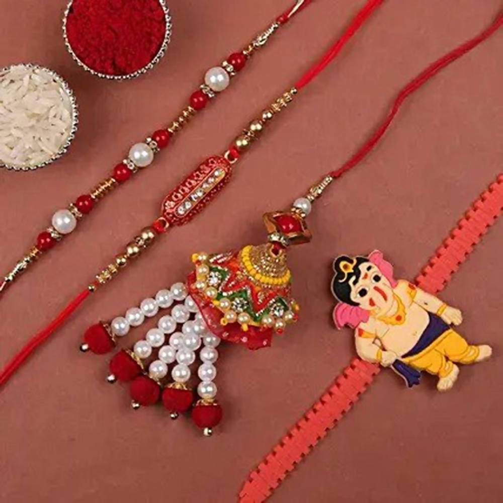 Family Rakhi Set With Five Star Chocolates | Grocsy