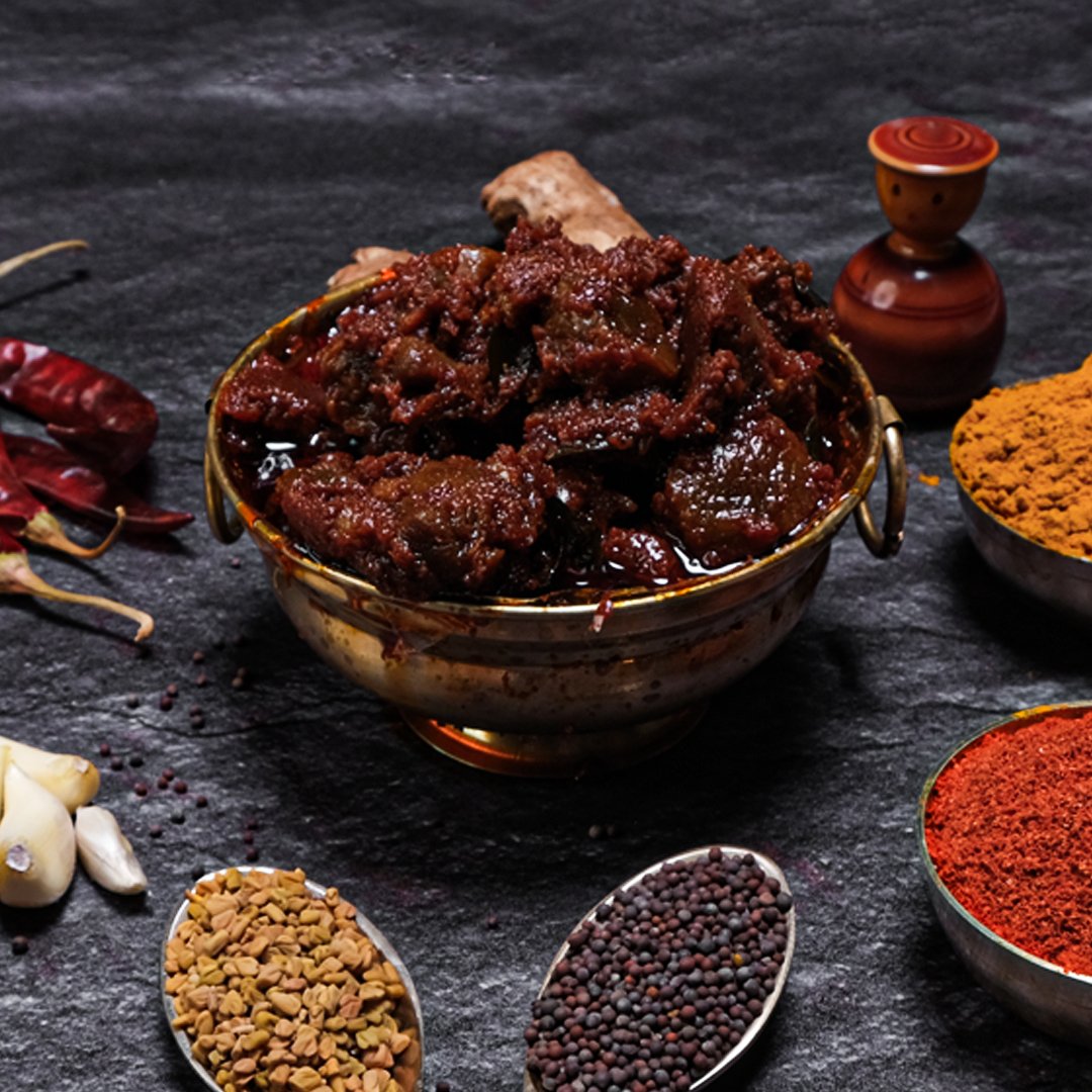 Madhura Pickles Mutton Pickle | Grocsy