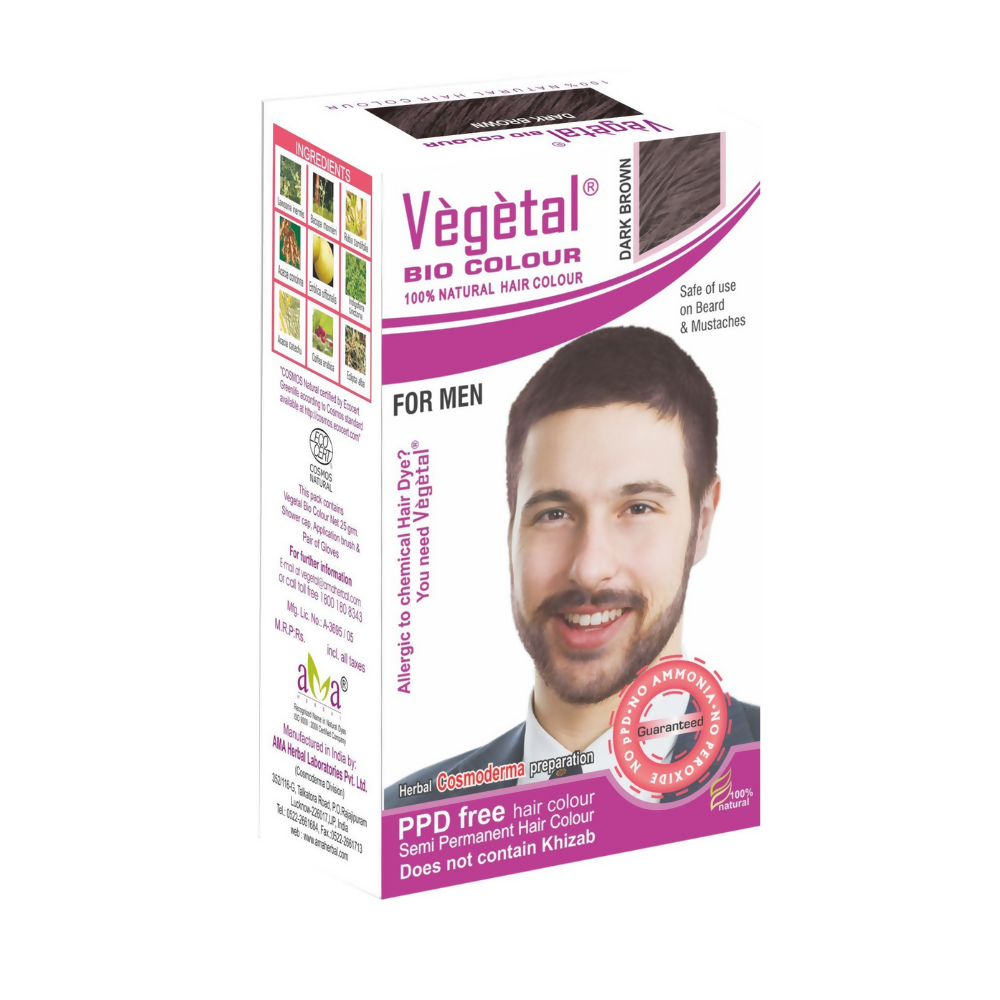 Vegetal Bio Colour, Hair Color - Dark Brown For Men | Grocsy
