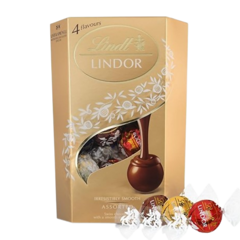 Lindt Lindor Assorted Chocolate Truffle Gift Box | Grocsy