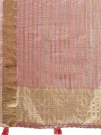 Shree Shyam Fashion Organza Pink Saree | Grocsy