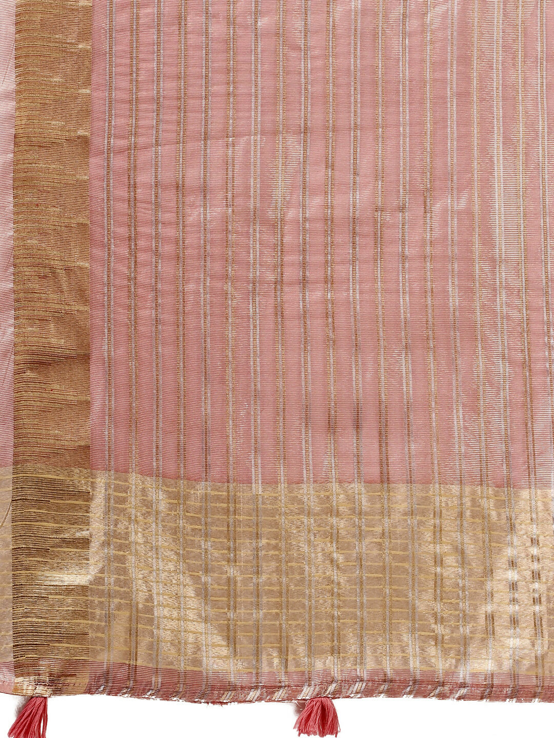 Shree Shyam Fashion Organza Pink Saree | Grocsy