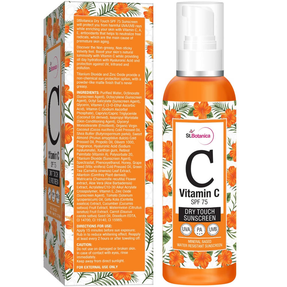 St.Botanica Vitamin C SPF 75 Dry Touch Sunscreen | Grocsy