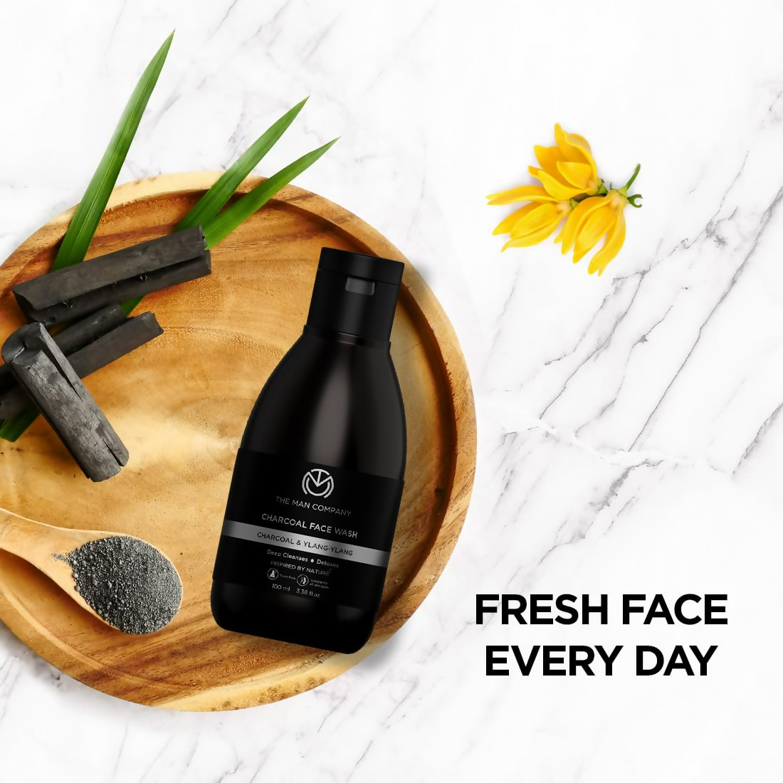 The Man Company Activated Charcoal Face Wash For Men | Grocsy