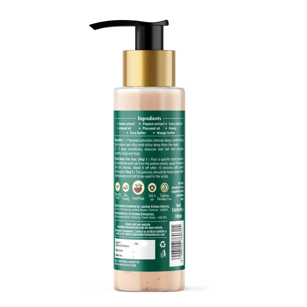 Lakshmi Krishna Naturals Flaxseed Hydrating Conditioner | Grocsy