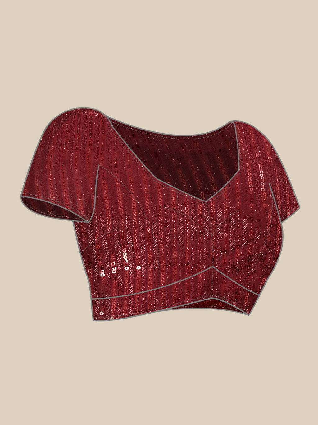 Maroon Woven Design Net Saree with Blouse Piece - Kalamkari | Grocsy