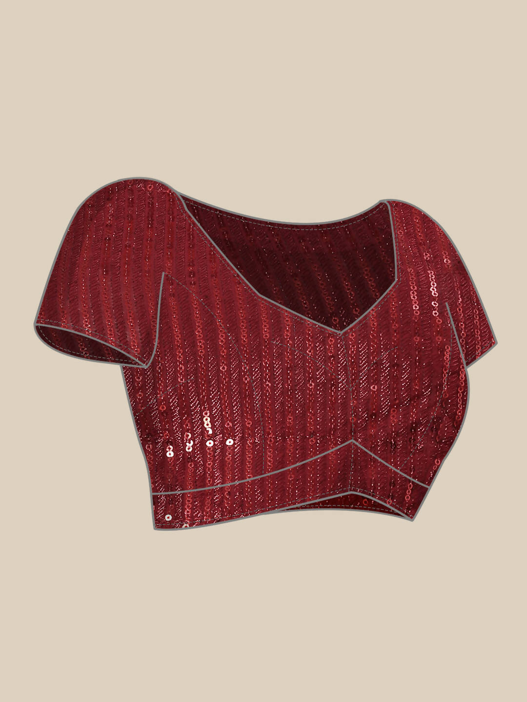 Maroon Woven Design Net Saree with Blouse Piece - Kalamkari | Grocsy