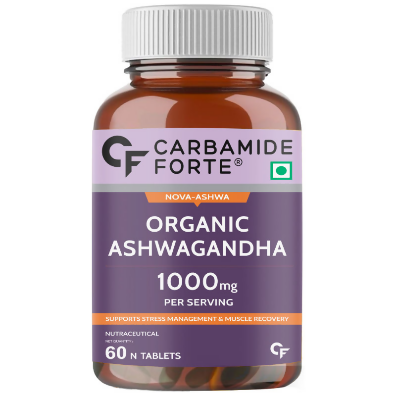 Carbamide Forte Organic Ashwagandha 1000mg Tablets | Grocsy
