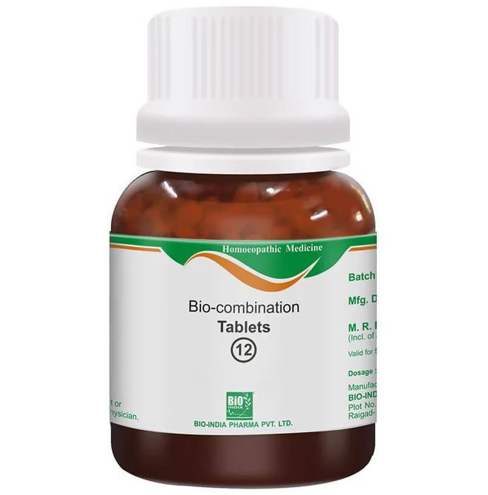 Bio India Homeopathy Bio-combination 12 Tablets | Grocsy