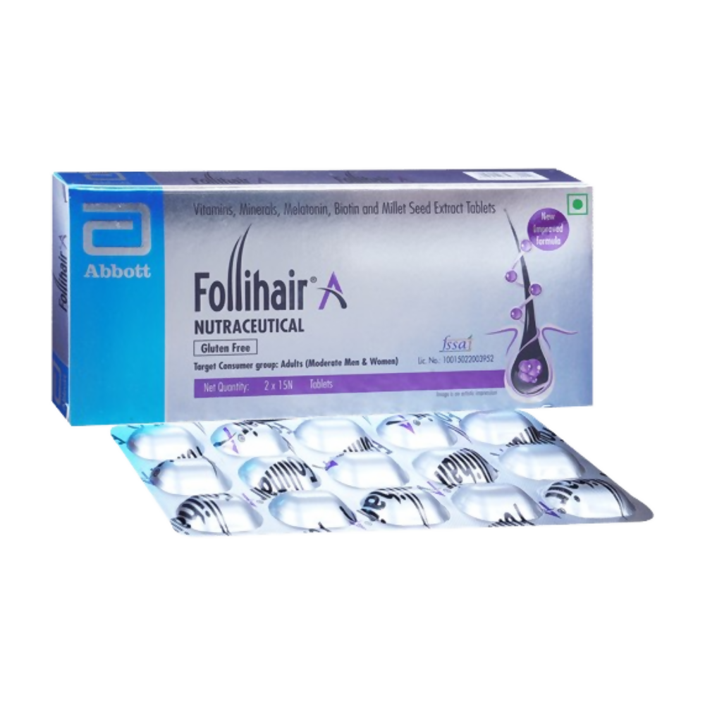Follihair A Tablets Gluten Free | Grocsy