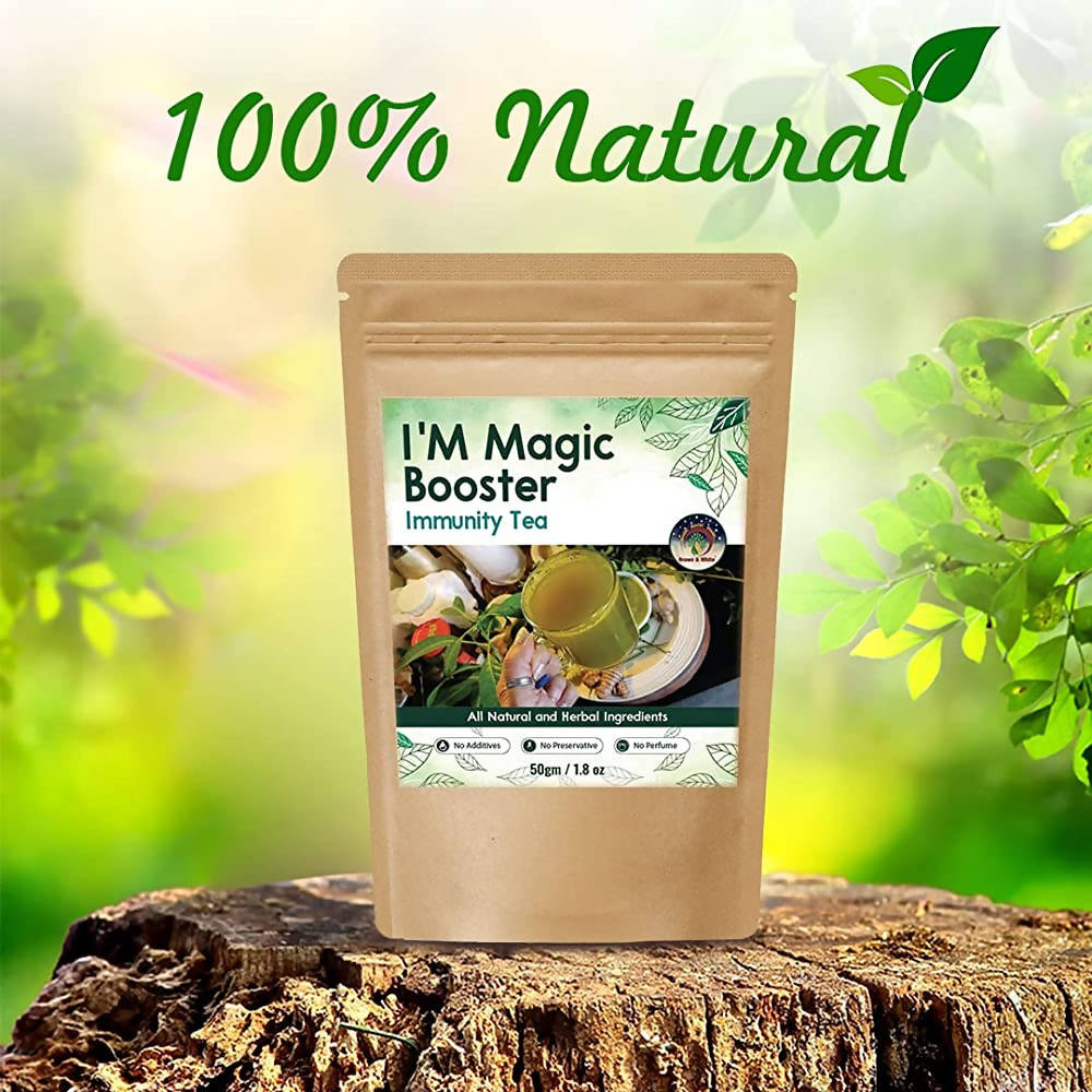 Brown & White I'M Magic Booster Immunity Tea | Grocsy