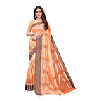 Vamika Orange Crepe Embroidery Saree (Nirali Orange) | Grocsy