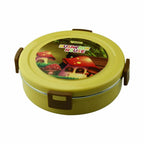 Dubblin Tweaty Stainless Steel Round Lunch Box | Grocsy