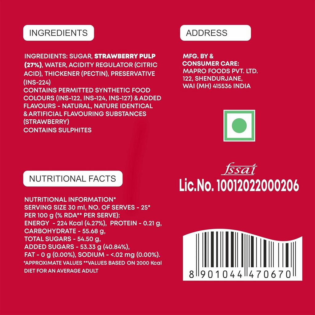 Mapro Strawberry Crush | Grocsy