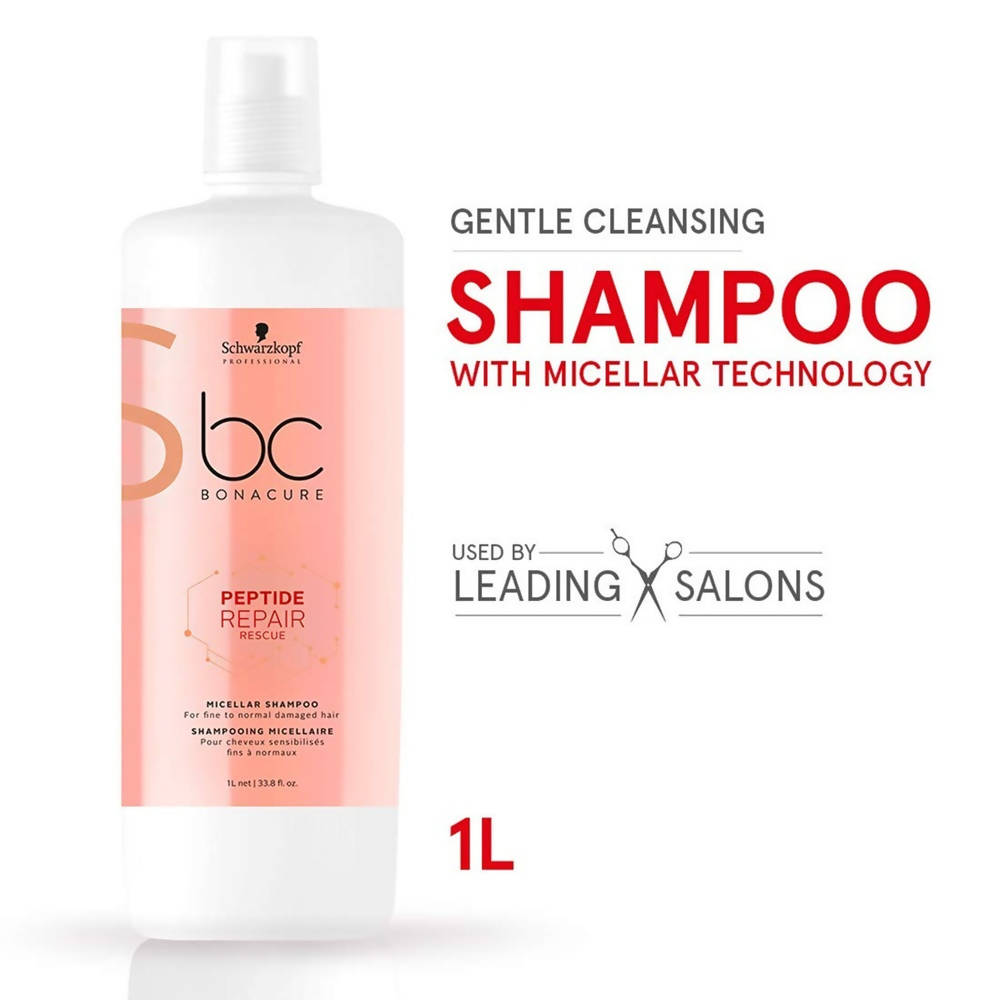 Schwarzkopf Professional BC Bonacure Peptide Repair Rescue Micellar Shampoo | Grocsy