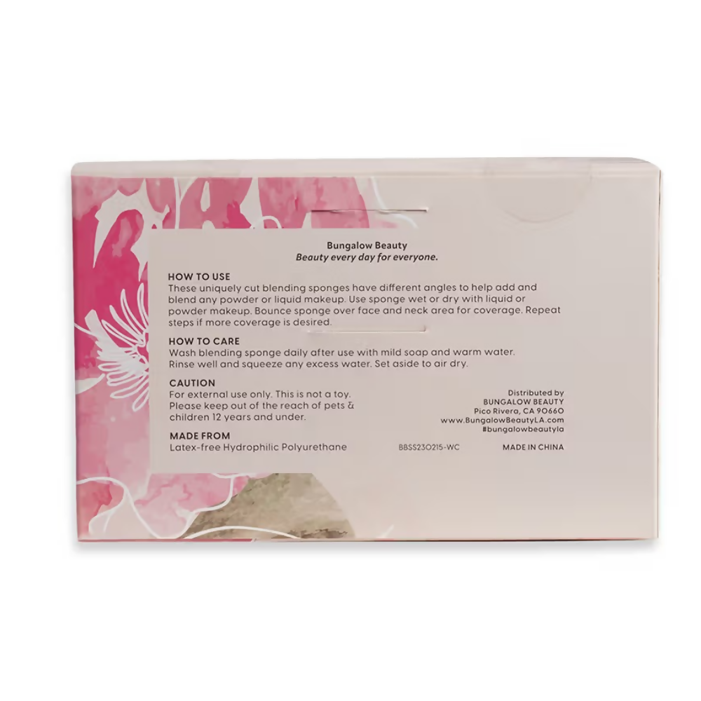 BUNGALOW BEAUTY Makeup Blending Sponges - Coral Orange | Grocsy