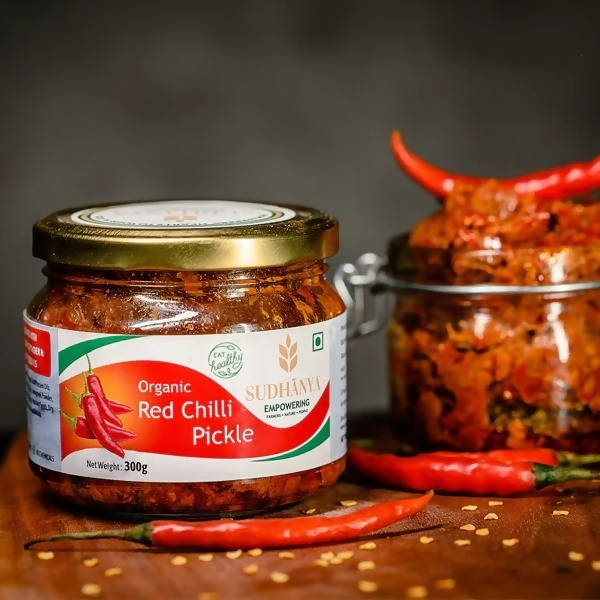 Sudhanya Organic Red Chilli Pickle | Grocsy