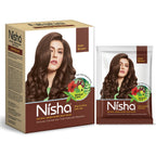 Nisha Henna Based Hair Colour for Women & Men Dark Brown | Grocsy