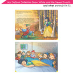 Jolly Kids My Golden Collection Volume 3 Snow White & The Seven Dwarfs & Other 4 in 1 Bedtime Stories| Ages 3-8 Year | Grocsy