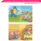 Jolly Kids My Golden Collection Volume 3 Snow White & The Seven Dwarfs & Other 4 in 1 Bedtime Stories| Ages 3-8 Year | Grocsy