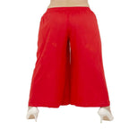Lagi Women's Red Solid Palazzo (PLZ03B) | Grocsy