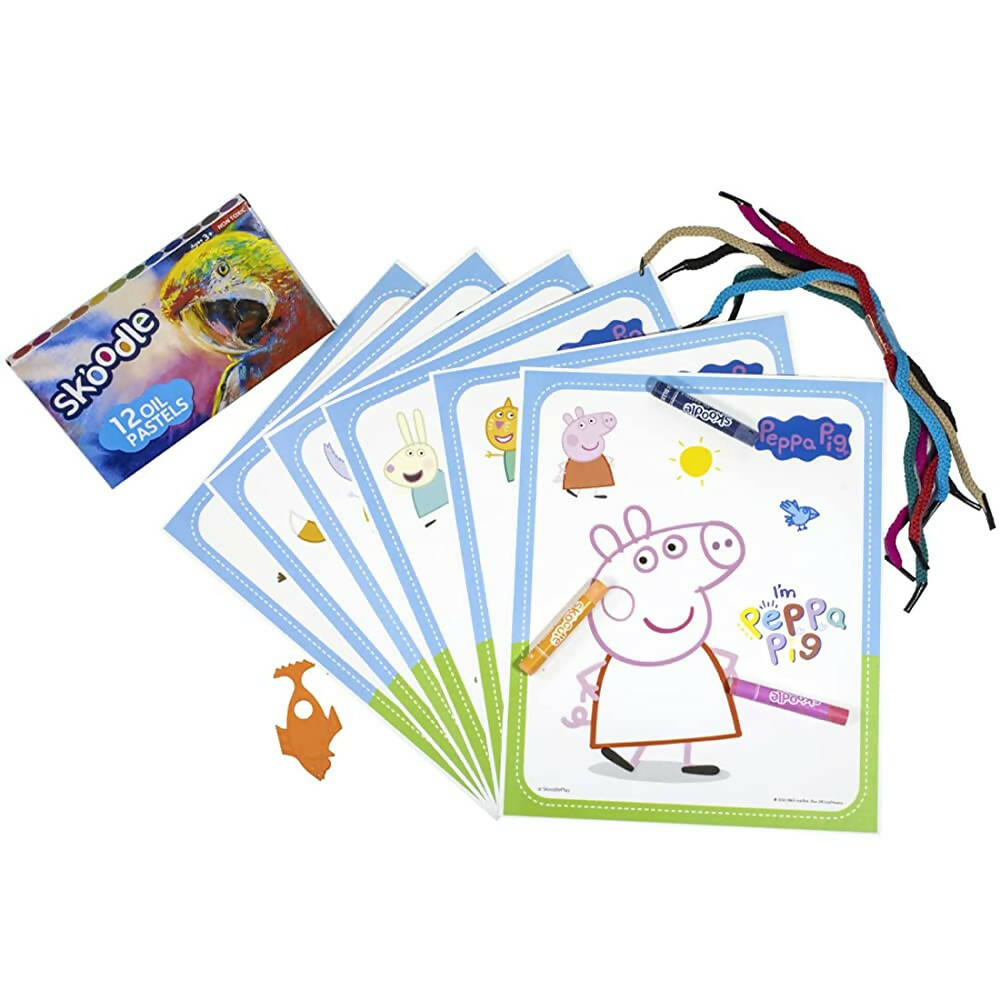 Skoodle Peppa & Friends Coloring Frames | Grocsy