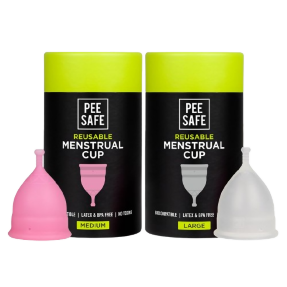 Pee Safe Menstrual Cup Medium + Large | Grocsy