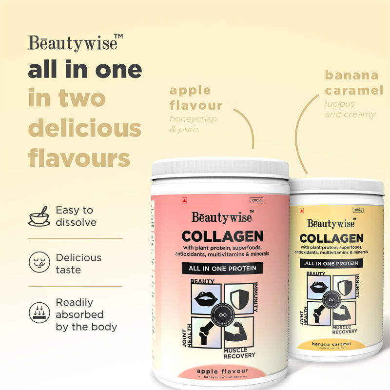 Beautywise All In One Collagen Proteins - Banana Caramel | Grocsy