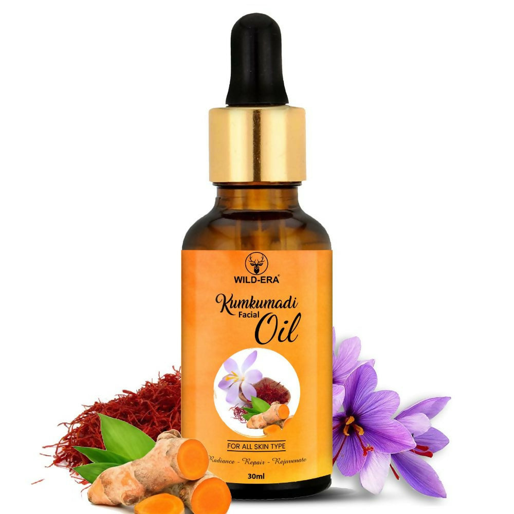 Wildera Kumkumadi Facial Oil For Glowing, Skin Nourishment | Grocsy