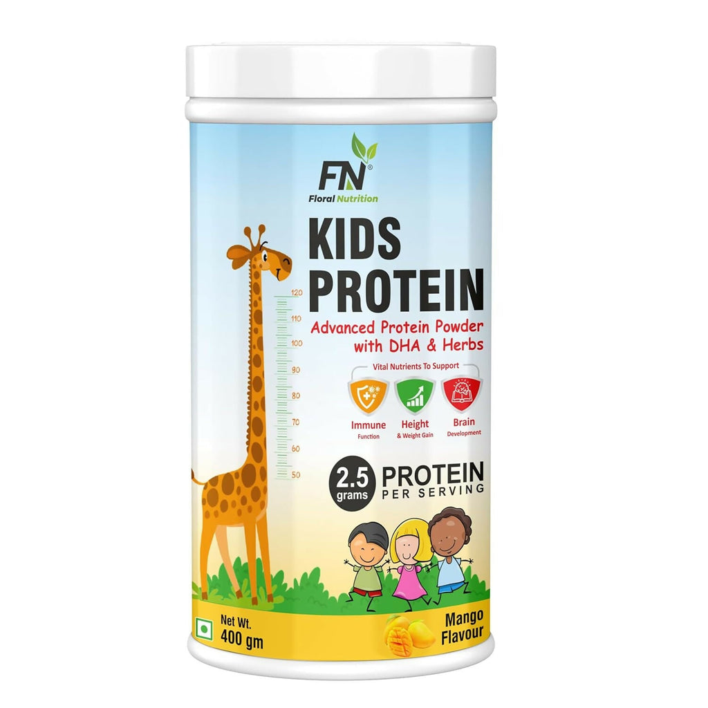 Floral Nutrition Kids Protein for Kids with DHA, Vitamin-D for Growth, Height, Immunity, Active & Strong | Grocsy