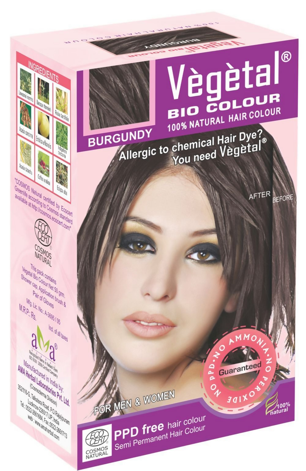 Vegetal Bio Colour Hair Color - Burgundy | Grocsy