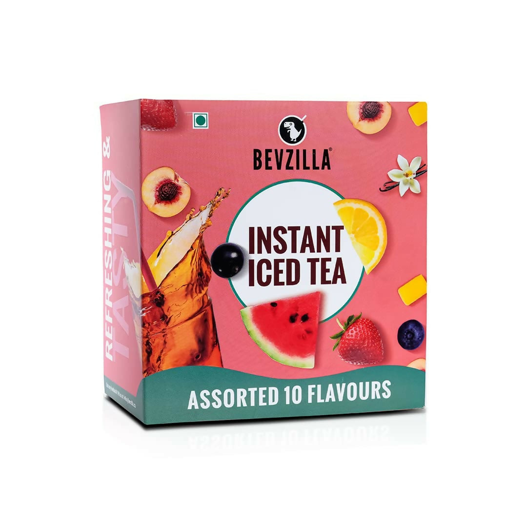 Bevzilla Instant Iced Tea Powder - Assorted 10 Flavours | Grocsy