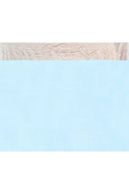 Joban Fashion Light Sky Blue Crepe Chiffon Pure Handloom Banarasi Silk Saree | Grocsy