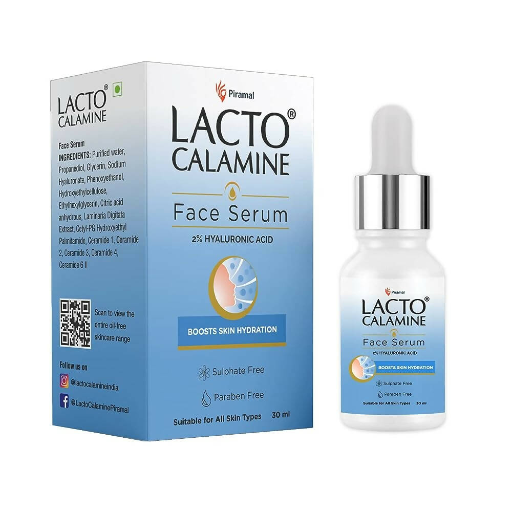 Lacto Calamine 2% Hyaluronic Acid Face Serum | Grocsy