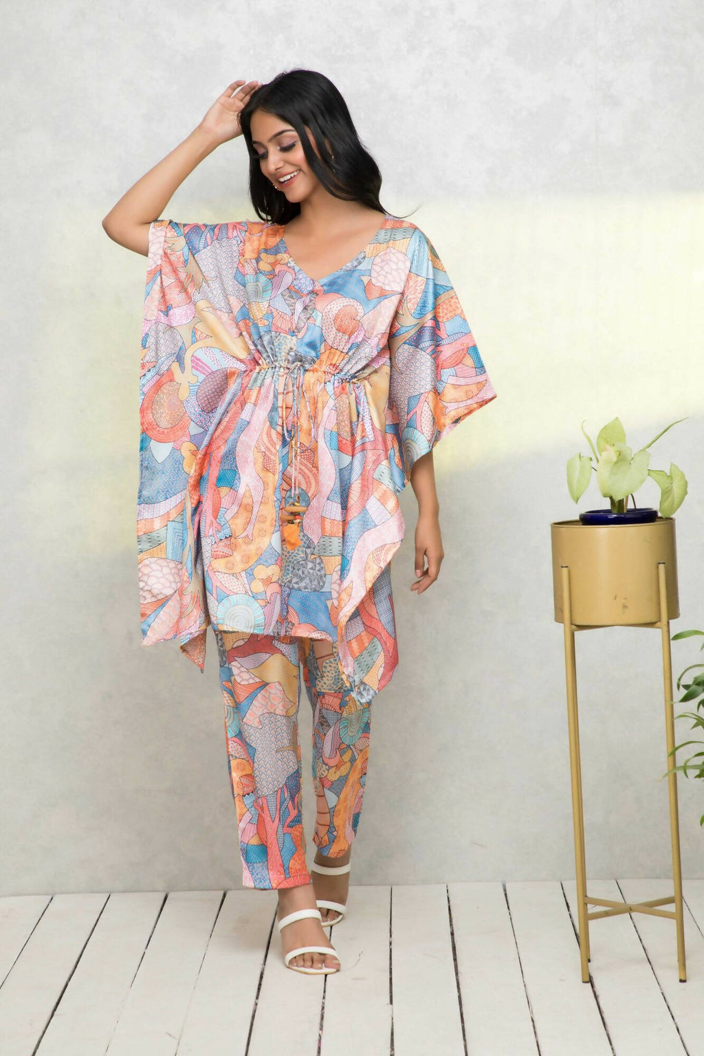 Myshka Multi - Printed Women Bling & Sparkly Co-Ords | Grocsy