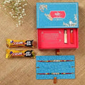 American Diamond Rakhi Set & 5 Star Chocolates | Grocsy