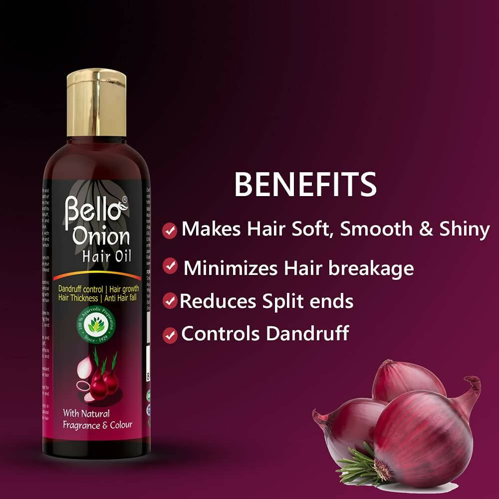 Bello Herbals Onion Hair Oil | Grocsy